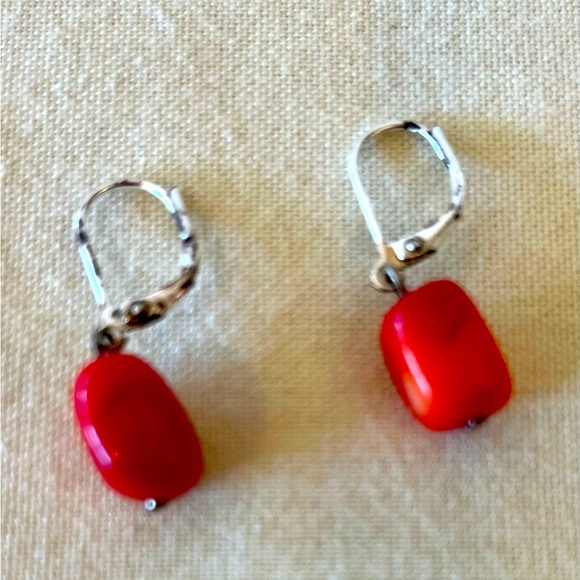 Coral Dangle Earrings - Picture 7 of 16